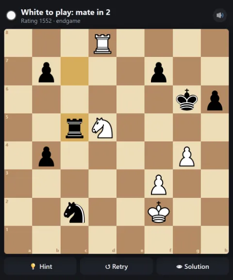 White to play and mate in 2