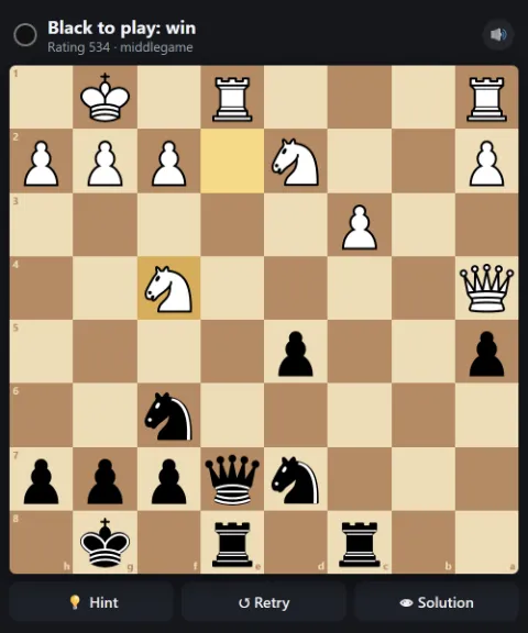 Black to play and win