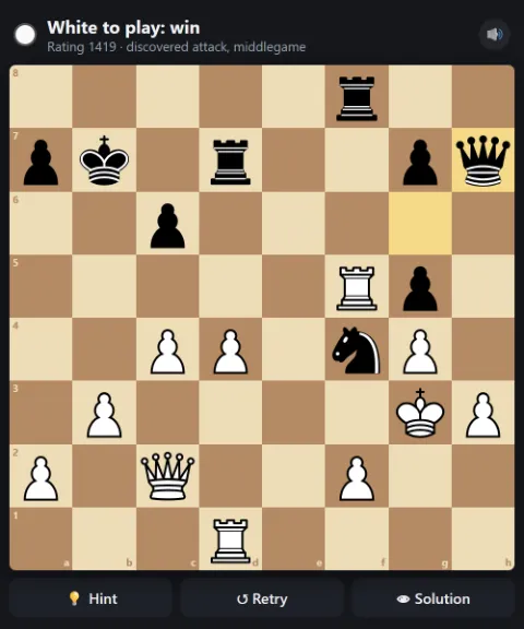 White to play and win