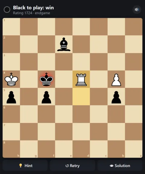 Black to play and win
