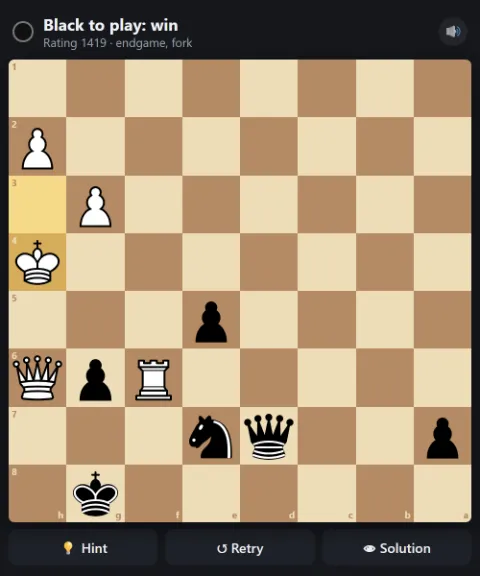 Black to play and win